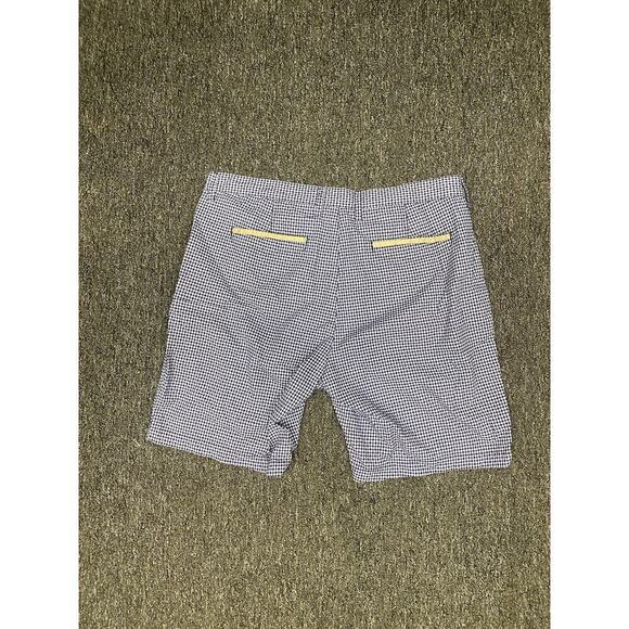 ROBERT GRAHAM Shorts Men’s Size 38 Zip Fly 100% Cotton Blue White Plaid - Picture 3 of 5